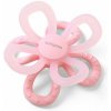 BABYONO Hryzačka silikónová Flower - ružová