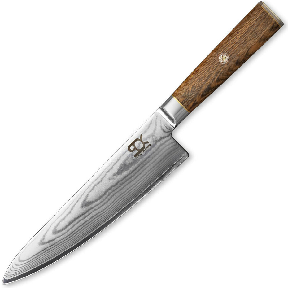 SOK Cocobolo White Damascus nôž kuchynský Chef/Gyuto 210 mm