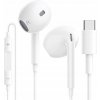 SLÚCHADLÁ DO UŠÍ, KÁBLOVÉ FONENG T15, USB-C, 1.2 M (BIELE)