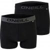 Pánske boxerky O'Neill, BOXERSHORTS 2-PACK čierna,tmavo sivá M