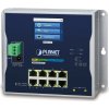 Planét WGS-5225-8T2SV plochý L3 switch, 8x1Gb, 2x2.5Gb SFP, 12-48VDC/24VAC, -20~70°C, IP30, fanless, touch LCD