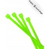 Sťahovacie pásky RIE:SEL DESIGN Cable:tie 4ks neon green