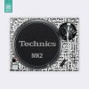 Doto Design Skin SL-1200 / 1210 MK2 SCRATCH STYLE White
