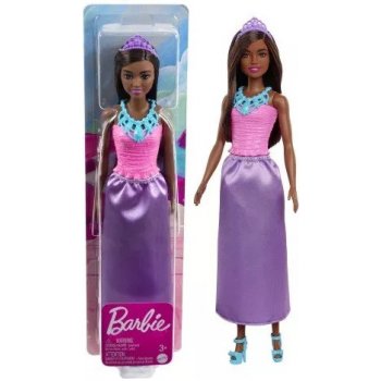 Barbie princezna tmavovláska fialová