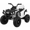 mamido Detská elektrická štvorkolka ATV nafukovacie kolesá biela