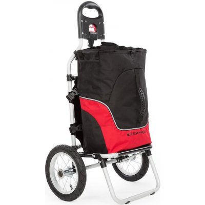 DURAMAXX Carry Red, cyklovozík, vozík za bicykel, ručný vozík, max. nosnosť 20 kg, čierno-červený (BCT1-Carry Red)