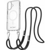 Kryt na mobil AlzaGuard Luxe Detach Lanyard Case Compatible with MagSafe for iPhone 16 čierny (AGD-PCF000016B)