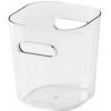 Úložný box, plastový, 0,6 l, SMARTSTORE Compact Clear Mini, priehľadný