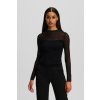 TOP KARL LAGERFELD KL MESH LSLV TOP BLACK