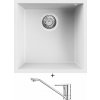 Elleci QUADRA 102 UM G68 biela titánová + Deante CORIO BFC 060M chróm