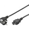 PremiumCord Kabel síťový 230V k notebooku 1m, trojlístek 