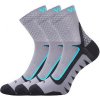 VoXX® Kryptox Unisex športové ponožky - 3 páry BM000000631000100493 šedá/tyrkys 35-38 (23-25)