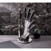 Berlingerhaus Sada nožov v stojane Black Silver Collection BH 2565 8 ks