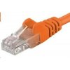 PremiumCord sputp050E Patch, UTP RJ45-RJ45 level 5e, 5m, oranžový