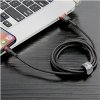 Baseus CALKLF-C19 USB / Lightning QC3.0, 2m, černý/červený