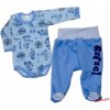 Set body a poldupačky s menom ZEBRA modré Veľkosť: 68