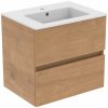 Ideal Standard Eurovit Skrinka s umývadlom, 55x60x44 cm, 2 zásuvky, prírodný dub R0572Y8