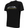 SENSOR MERINO ACTIVE PT HORY pánske tričko kr.rukáv čierna Veľkosť: S