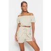 Trendyol Ecru Woven Blouse Short Set krémová 40 Trendyol 8683048662502