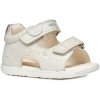 Detské sandále Geox Macchia biele/strieborné, veľkosť 26 EU
