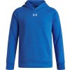 Chlapčenská mikina Under Armour, RIVAL FLEECE HOODIE Modrá,Biela, M