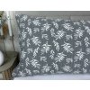 INTERMEDIC SK Obliečka na náhradný manžel Krep Sivé lístie – 100 % bavlna, 50x150 cm, zips