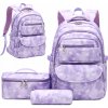Školský batoh s viacerými priehradkami HomeDesign fialový