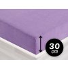 Froté napínacie prestieradlo na vysoký matrac FR-012 Levanduľové 80 x 200 - výška 30 cm