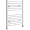 AQUALINE DIRECT 50,5 x 64cm 360W rovný kúpeľňový radiátor, bočné pripojenie, biely, ILR65T