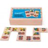 Bigjigs Toys Drevené domino vozidlá