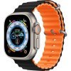 Devia remienok Deluxe Series Sport6 Silicone Two-tone Band 44/45/49mm - Black/Orange