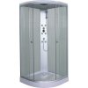 Sanotechnik Rakúsko Sanotechnik QuickLine Punto, sprchový box štvrťkruh 90x90x215cm, biely, CL01