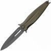 ANV Knives Z400 BB DLC Black/Plain edge, Olive G10