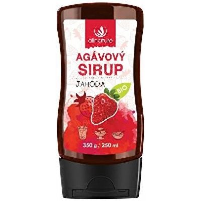 Allnature Agávový sirup bio Jahoda 250 ml