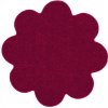 Vopi koberce Kusový koberec Eton vínovo červený kvetina - 120x120 kvietok cm Červená