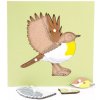 Montessori Puzzle s kostrou vták