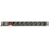 Gembird PDU 8 schucko, C14, 1U, 10 A, 3m EG-PDU-014-C14