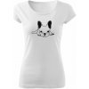 T-ričko Francúzsky Buldoček dámske tričko Farba trička: Biela, Veľkosť: L