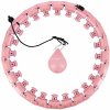 HMS Masážna hula hoop obruč so závažím HHW01 – ružová