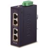 Planet IPOE-260 PoE průmyslový injektor, 2x port, 4x1Gb, 2x 802.3at 36/72W, DIN, IP30, -40~75°C, dual power 48-56VDC (IPOE-260)