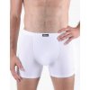 GINA Pánske boxerky Eco Bamboo s dlhšou nohavičkou | 74163P - biela olivová, 54/56