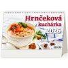 Stolový kalendár riadkový 22,6x13,9 cm - Hrnčeková kuchárka 2026