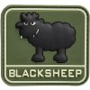 WARAGOD 3D Nášivka BLACKSHEEP forest 6x5,5 cm