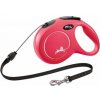 Vodítko FLEXI Classic New S lanko 5m/12kg červená