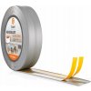 Lištová samolepiaca páska z PVC strieborná 30x30 mm 25 m