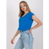 Modré basic tričko Atlanta s krátkym rukávom RV-TS-7543.12X-blue