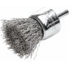 Lessmann 453361 | Štetcová kefa so stopkou priemer 6 mm nehrdzavejúci drôt, zvlnený 23x22 / 0,30