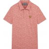 Pánske golfové tričko Lyle and Scott Seafoam Jacquard M Ružová