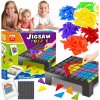 Logická hra Tangramová skladačka Karty 54 Vzory 150 Montessori hracia doska