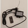 DECOLED Napájací kábel Easy Fix s vonkajším napájaním AC/DC, čierny, 1,5 m, IP67, stmievač a časovač, diaľkové ovládanie